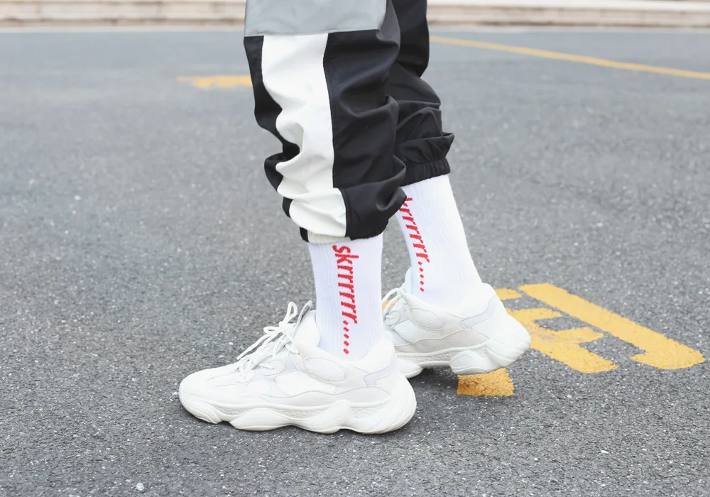 Бренд Tide ulzzang Harajuku skrrrrr... носки в стиле хип хоп хлопковые мужские и женские для