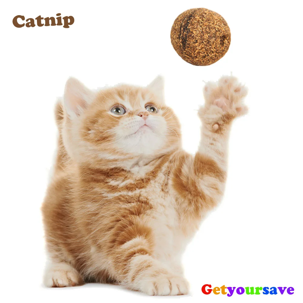 Pet Cat Natural Catnip Treat Ball Favor Home Chasing Toys Healthy Safe Edible Treating Pet Cat Natural Catnip Treat Ball Favor Home Chasing Toys Healthy Safe Edible Treating