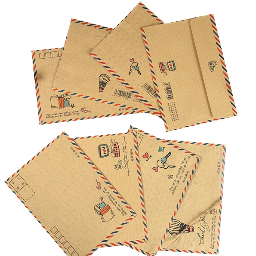 Sobres postales de papel kraft pack de 00. material de oficina
