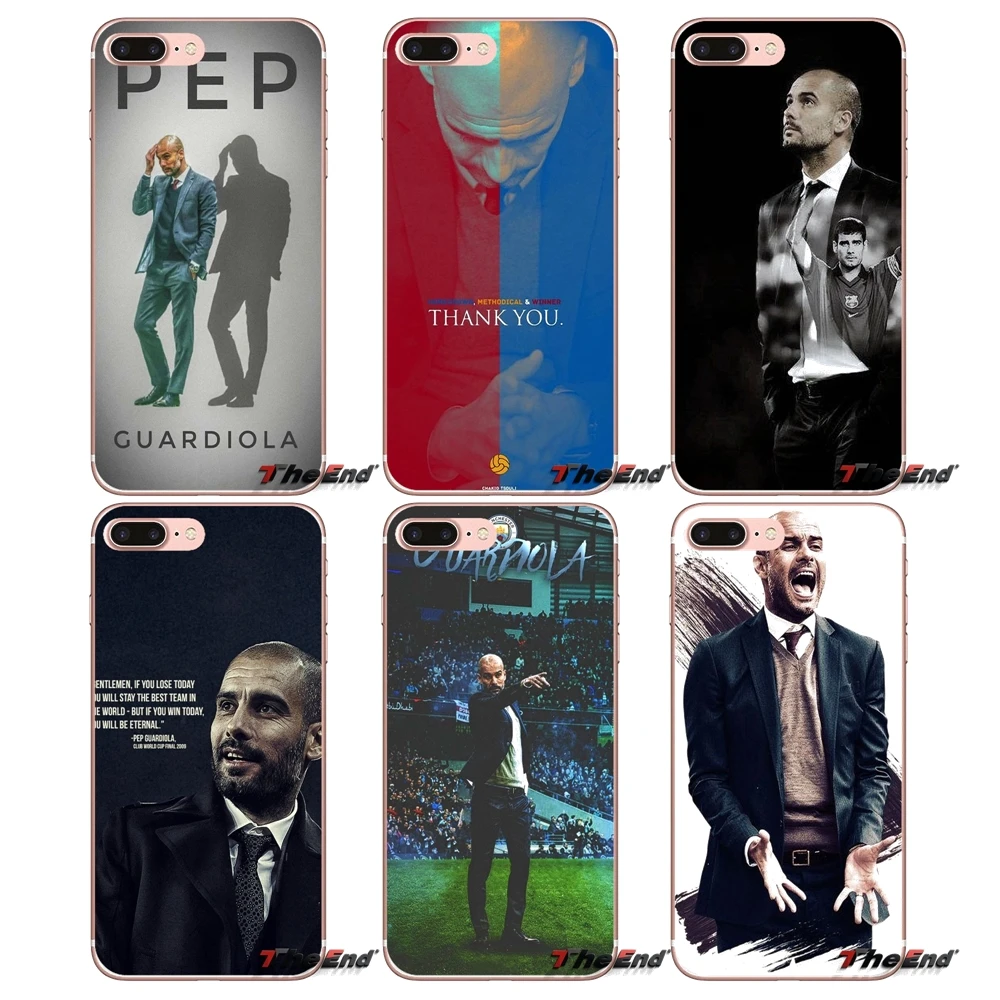 Мягкий чехол для iPhone X 4 4S 5 5S 5C SE 6 6S 7 8 Plus Samsung Galaxy J1 J3 J5 J7 A3 A5 2016 2017 World Soccer Coach Pep Guardiola |