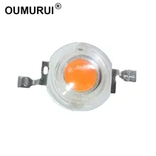 100pcs 3W high power led Lamp plant grow light Bulb full spectrum 400-840nm 45MIL Chip 3.2-3.4 700mA180-200LM Free shipping