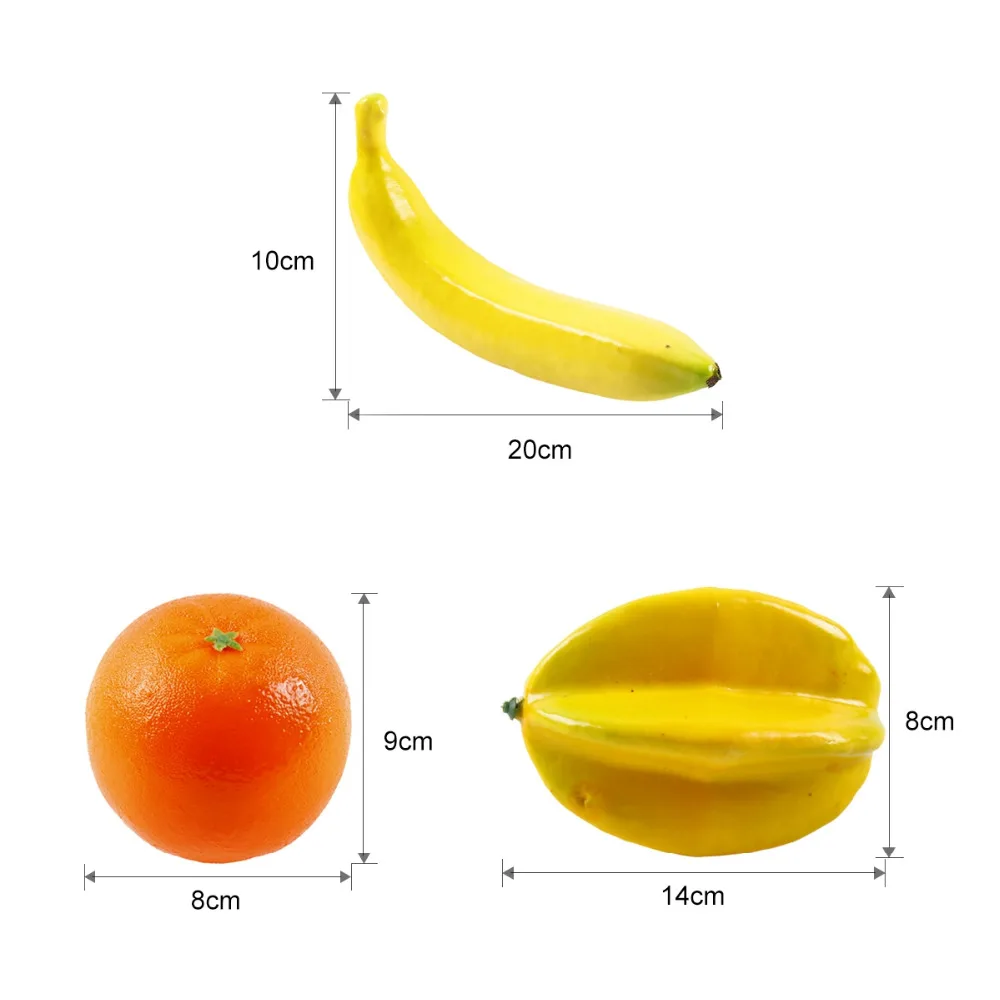 Искусственный фруктовый мини фрукт из пенопласта, декоративный не пластиковый фрукт, зеленое яблоко, слива, банан, игрушка, персик, лимон, карамбола, дешево