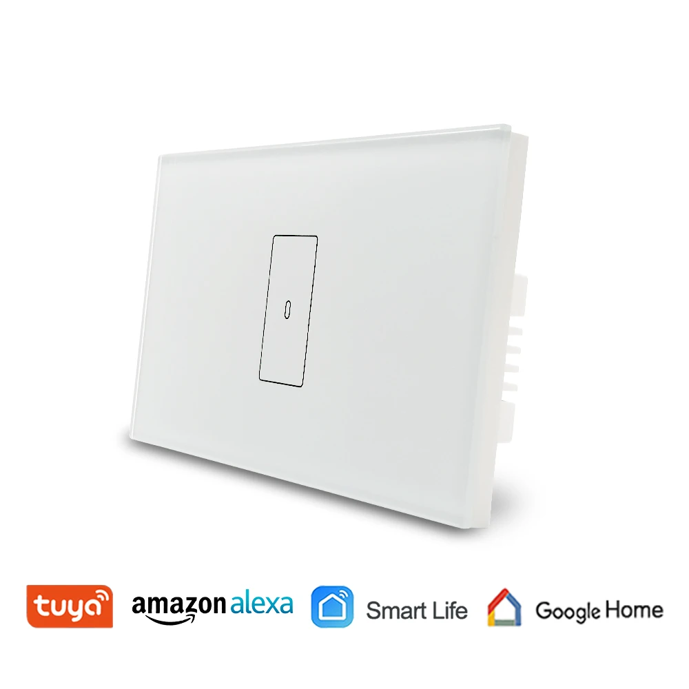 Smart Home WiFi Light Switch 2500W Touch Switch, Tuya Smart Life App Remote Control, Voice Control by Google Home, Alexa Echo