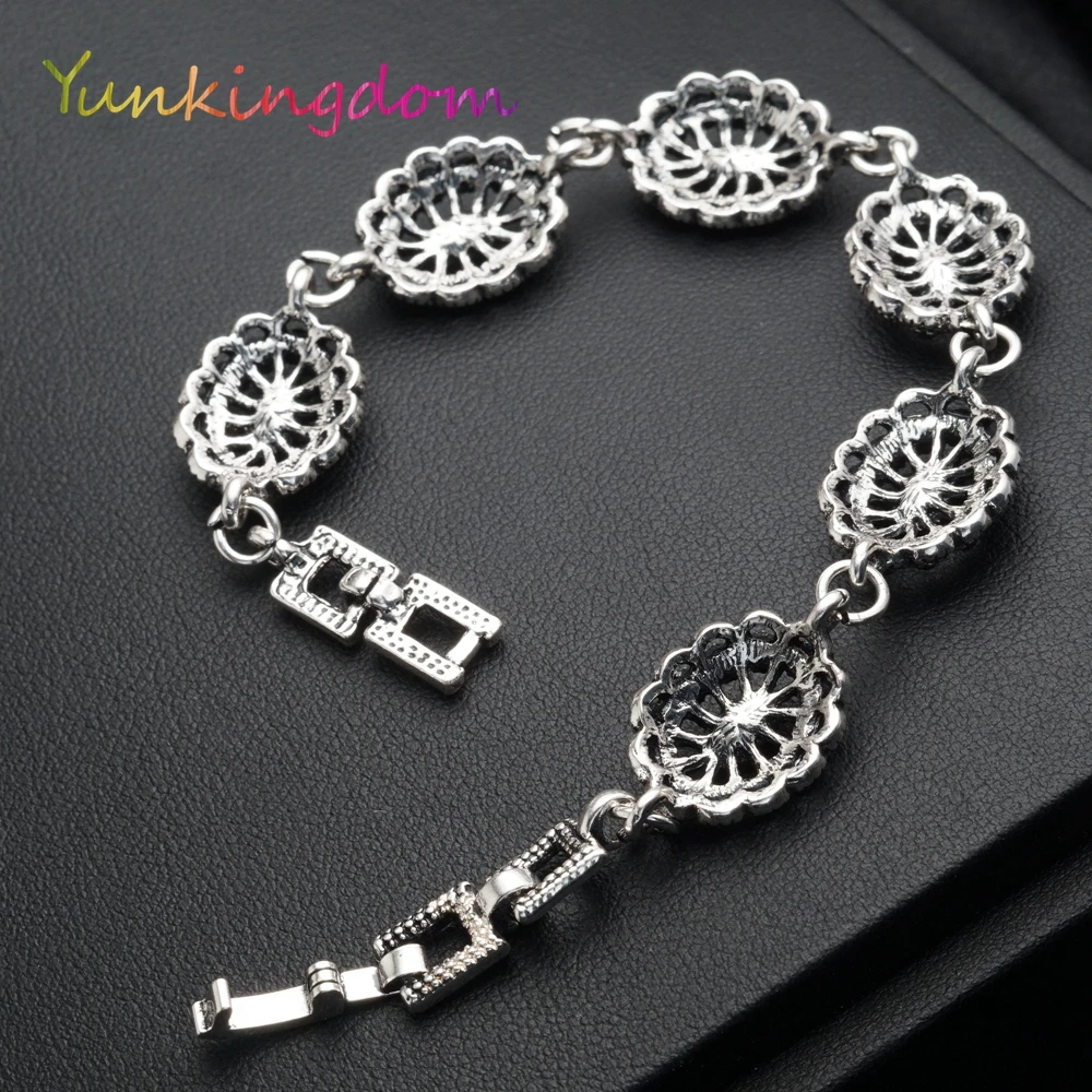 Yunkingdom этнические стильные винтажные ювелирные изделия белые и золотые браслеты