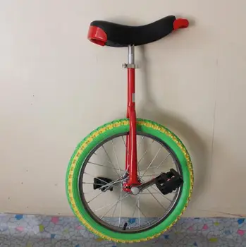 

16 inch colorful tire Single wheel Bicycle Single-wheel Lock bike for height 110-140cm