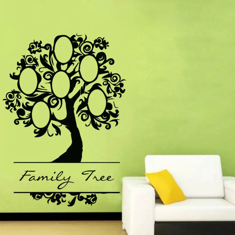 Photo Frames Family Tree Vinyl Wall Decal Art Removable DIY Home Decor
