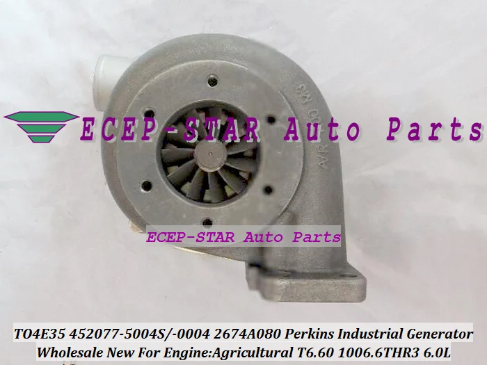 TO4E35 452077-5004S 452077-0004 2674A080 452077 Turbo For PERKIN S Agricultural Industrial Generator T6.60 1006.6THR3 6.0L (1)