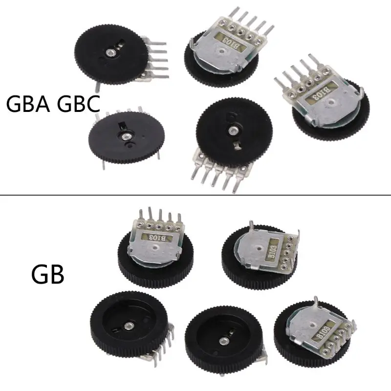 

5Pcs Replacement Volume Switch for Game Boy GB GBA GBC Motherboard Potentiometer
