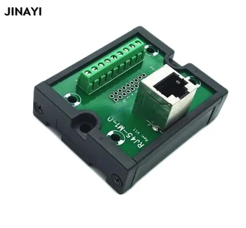 

5pcs RJ45 Terminal Breakout Ethernet 8P8C LAN PCB Board interface adapter DIN Rail Mounting Connector