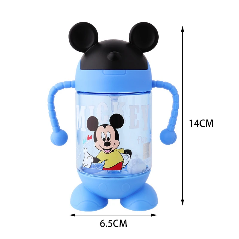 Disney 380 мл Дети Кормление чашки с Микки Маусом чашки с изображением мыши маленький ребенок обувь для мальчиков девочек переносная бутылка воды детски