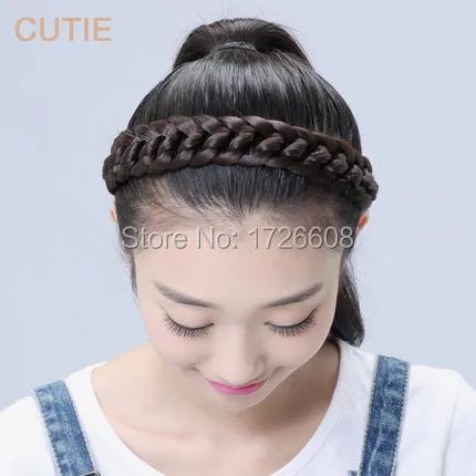 New Hair Accessories For Women Thick Braided Headbands Fishtail