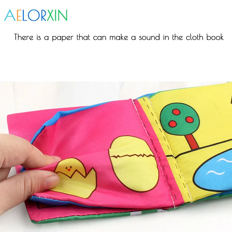 2018 Infant Educational Cloth Book Letter Pattern Cognitive Baby Toy Learning Infant Book Development  Boys Girls Newborn Animal