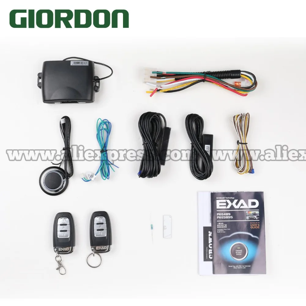 Universal Car Alarm Compatible Android/iPhone System Remote Keyless Entry Start Stop Smartphone Rem