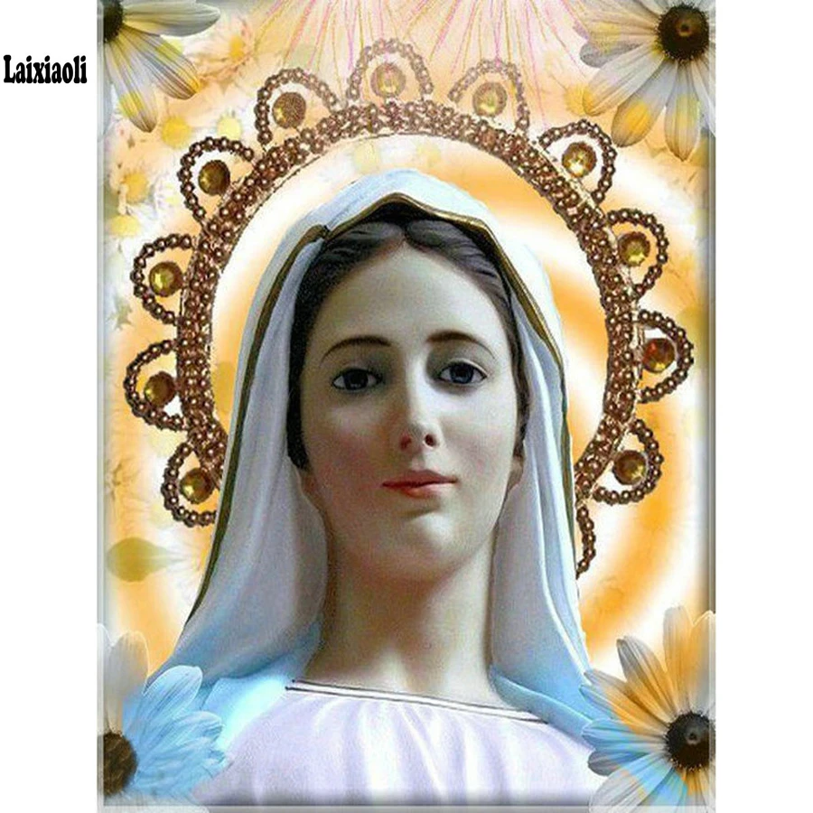 

DIY Diamond Embroidery Young Maria Diamond Painting Religion 3D diamond full square Mosaic Cross Stitch Rhinestone Home Decor