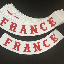 MC тканевые нашивки Франция Германия califoria на заказ снизу рокер вышивка куртка нашивки для куртки 30X7 см