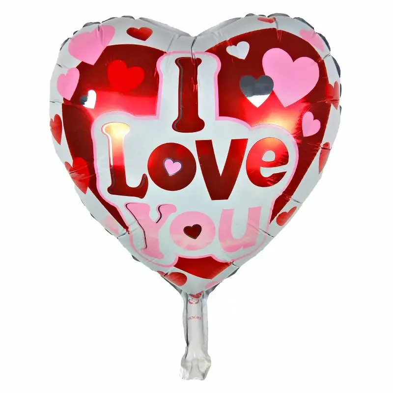 10 шт. 18 дюймов Свадебные воздушные шарики День Святого Валентина юбилей надувные декорации для вечеринки в форме сердца я люблю вас гелиевый воздушный шар покрытый фольгой - Цвет: style-19