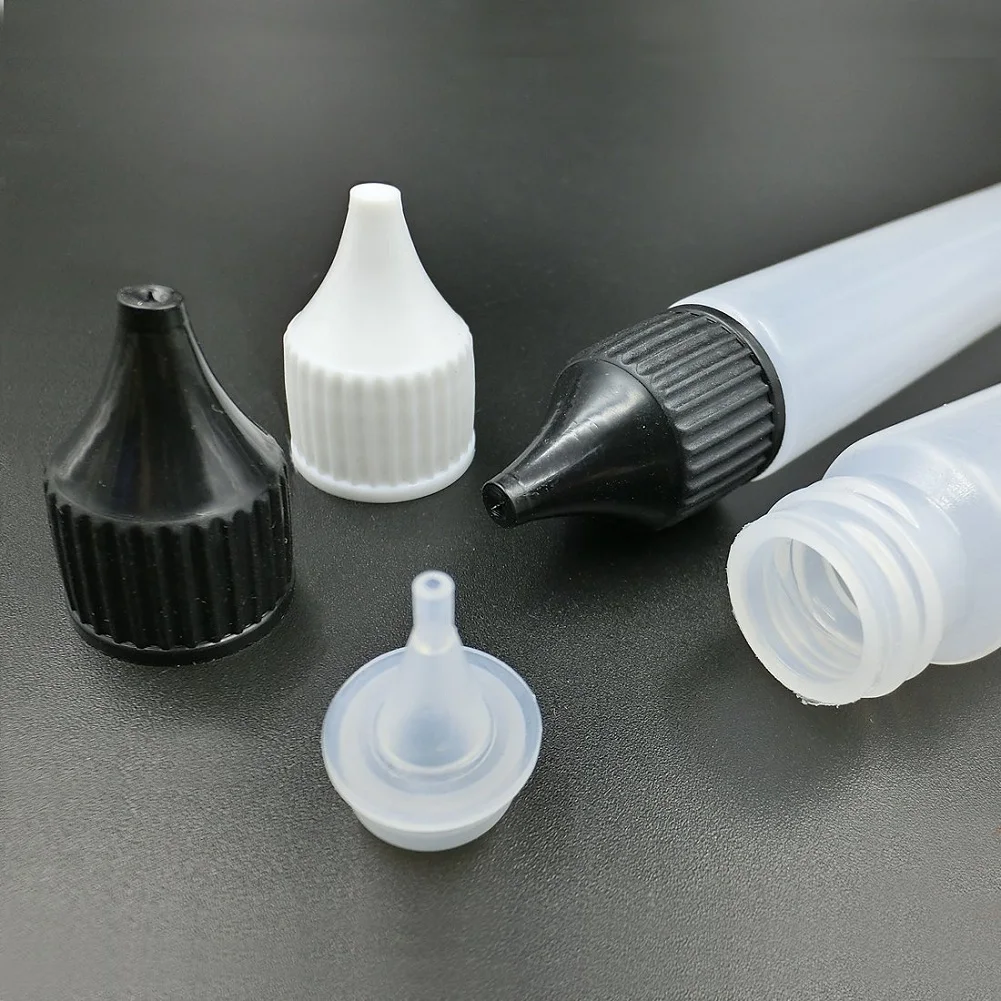 10 قطعة X 15 مللي 30 مللي البلاستيك فارغة للعصر القلم على شكل العين E السائل Jucie Vape بالقطارة LDPE زجاجات حاويات مع قبعات نصائح