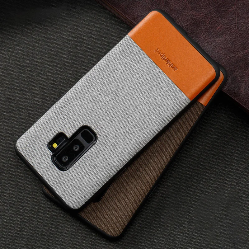 Genuine leather Phone Case For Samsung Galaxy S8 S9 Plus Note 8 9 S7 edge Stitching Back Cover a3 a5 a7 j3 j5 j7 2017 |
