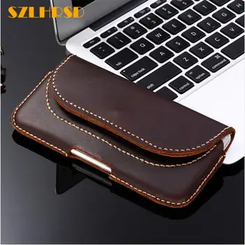 

SZLHRSD Vintage Belt Clip Phone Bag Senseit A150 A250 C155 R500 W289 N151 T100 T189 A247 T250 Case Genuine Leather Holster cover