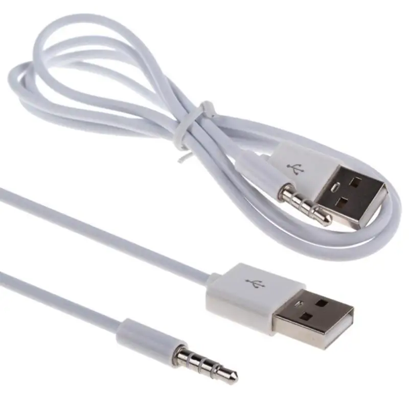 Mayitr 1pc 100cm 3.5mm AUX Audio Male Plug Jack to USB 2.0 Male Charge Cable Adapter Cord for Data Cables