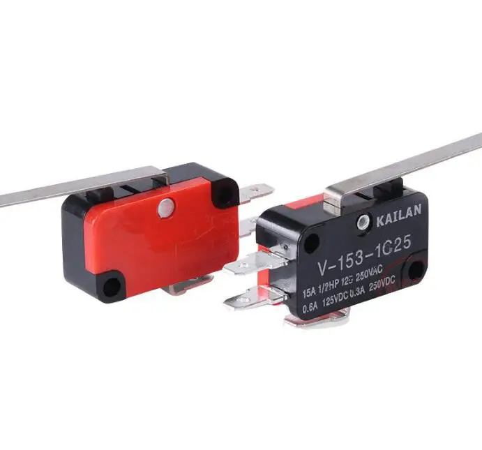 5 шт. 15A 250VAC V-15 кнопочный переключатель SPDT 1NO 1NC микро переключатель