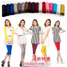 Весна лето 17 неон цвета девочки женщины в балет джинсы танец леггинсы брюки капри леггинсы для