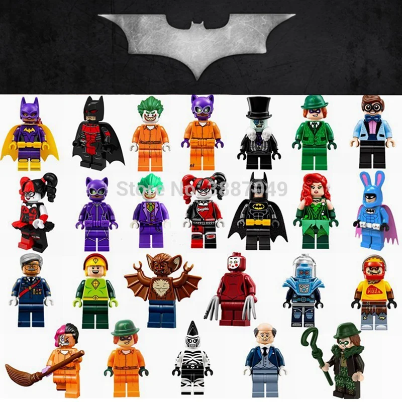 

DC Super Heroes Batman Joker Robin Harley Quinn Catwoman Legoing Super Heroes Building Blocks Toys for Children With Legoings