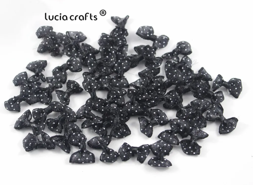 Lucia crafts 2 5 см 12 шт./24 шт. в горошек для девочек бутик мини бант волос головные уборы