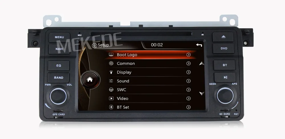 Top MEKEDE European warehouse 1 Din HD Car DVD Player for BMW E46 M3 318 320 With GPS BT Radio RDS USB Steering wheel Canbus 19 Top MEKEDE European warehouse 1 Din HD Car DVD Player for BMW E46 M3 318 320 With GPS BT Radio RDS USB Steering wheel Canbus 19