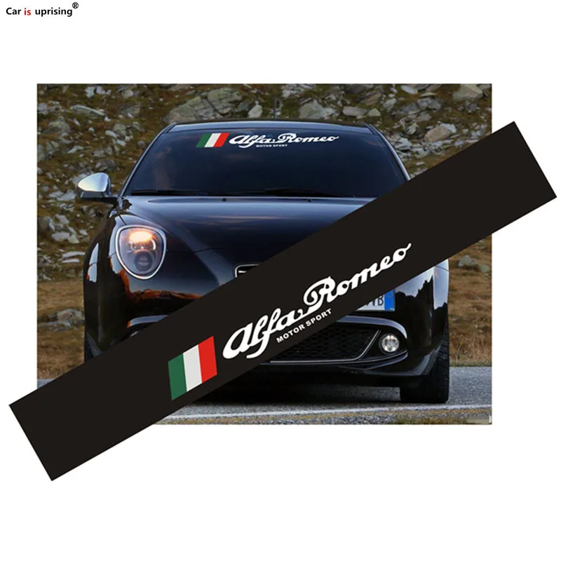 

1pcs New type Wholesale car windscreen windshield sticker for alfa romeo 159 147 156 giulietta 147 GT Car Stickers