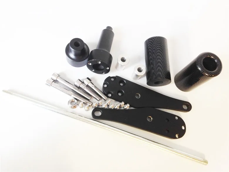 

Free shipping motorcycle parts No Cut Frame Slider Protector For Kawasaki 2006 2007 ZX10R ZX-10R ZX 10R Carbon