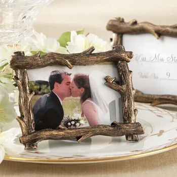 

New arrival free shipping 20pcs/lot resin flower branch photo frame wedding table decoration of place card holder supplies
