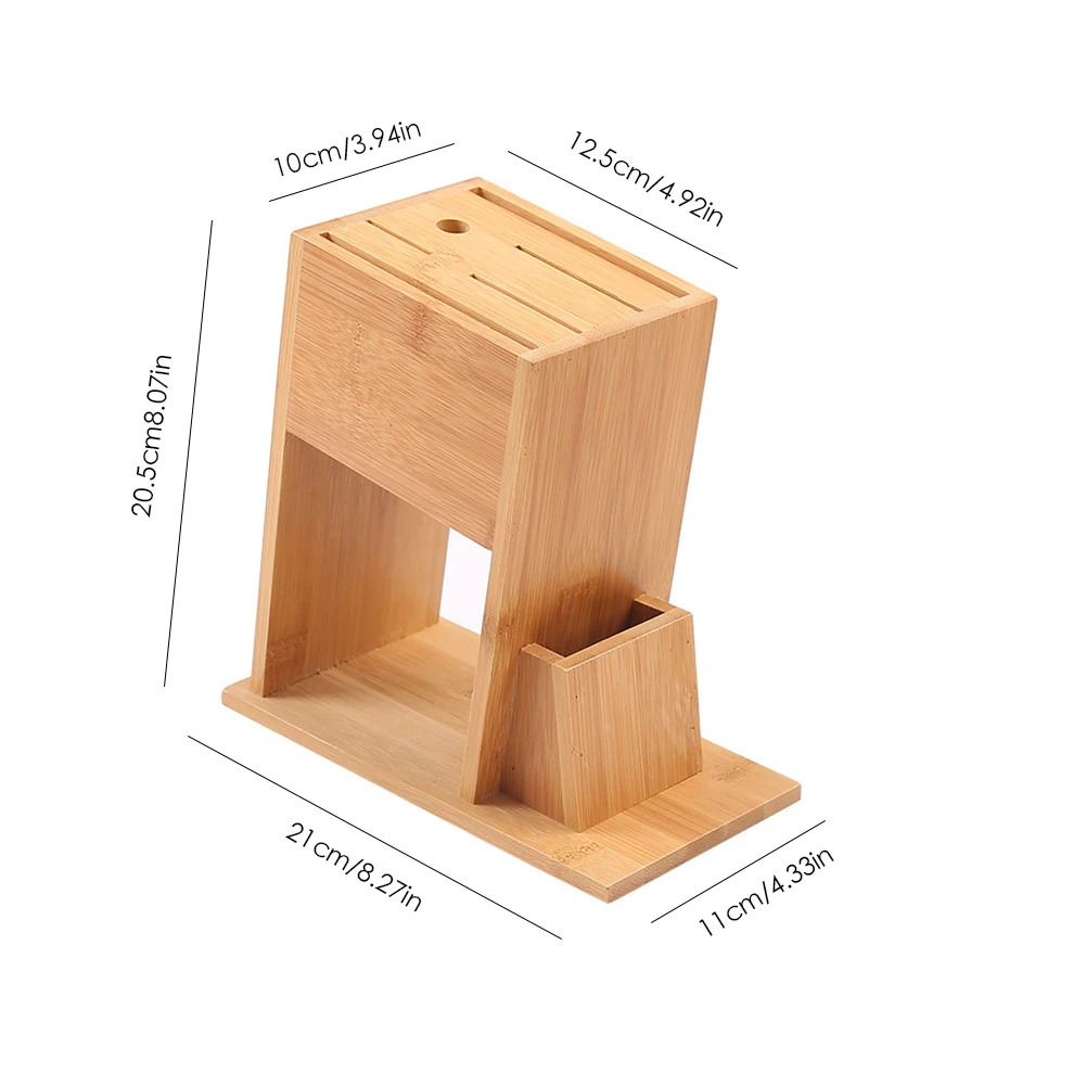 AIHOME деревянная подставка для кухонных ножей многофункциональная стойка для хранения держатель инструмента бамбуковый нож блок подставка кухонные аксессуары