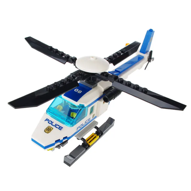 Classic-City-Police-Station-Series-Police-Helicopter-Vehicle-Model-Building-Blocks-Mini-City-Policeman-Figures-Brick (2)