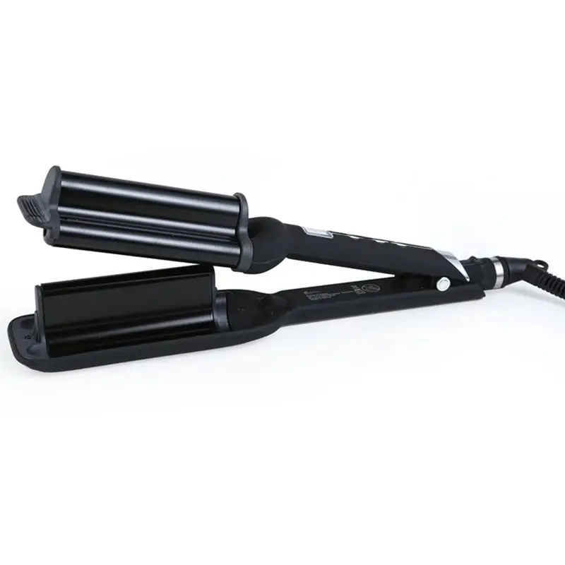 

3 Barrels Wave Anion Hair Curler LCD Display Hair Curling Iron Styling Tool