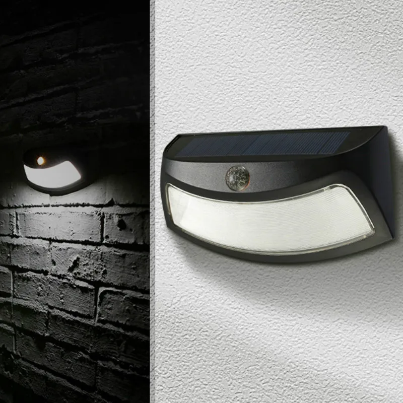 

LED Outdoor Solar Lights Home Ni-MH Solar Panel Light Control Step Light Garden IP65 Waterproof Lighting Wall Lamp ABS CE FCC