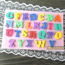Платиновая силиконовая форма для помадки/26 Английских Букв сочетание помадки для украшения торта