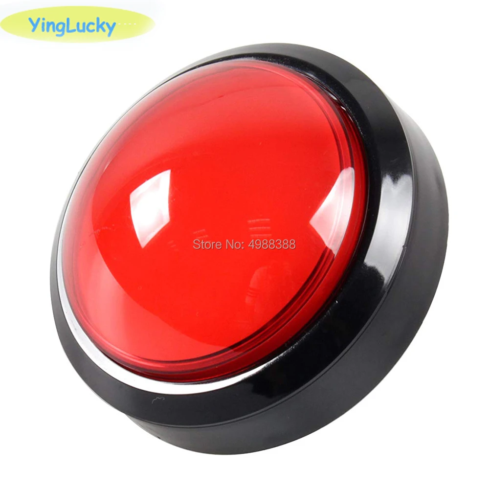 

5 pcs 100mm Push Button Arcade Button Start LED button Led Micro Switch Momentary Illuminated 12v Power Button Switch