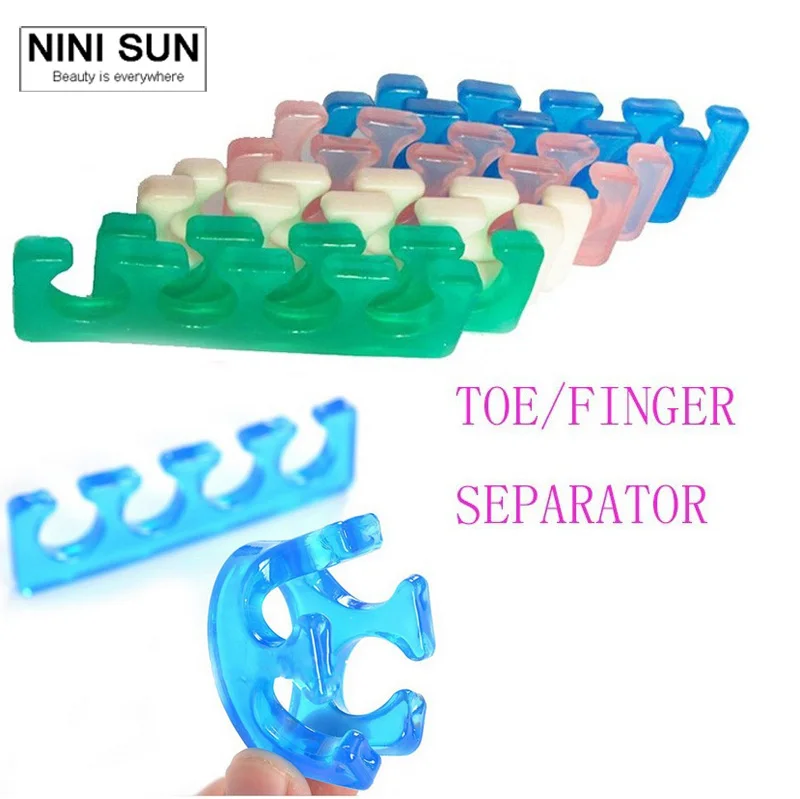 Wholesale 10 Pair Toe Separators Finger Separators Bunion Protector Nail Tools Manicure DIY Gel