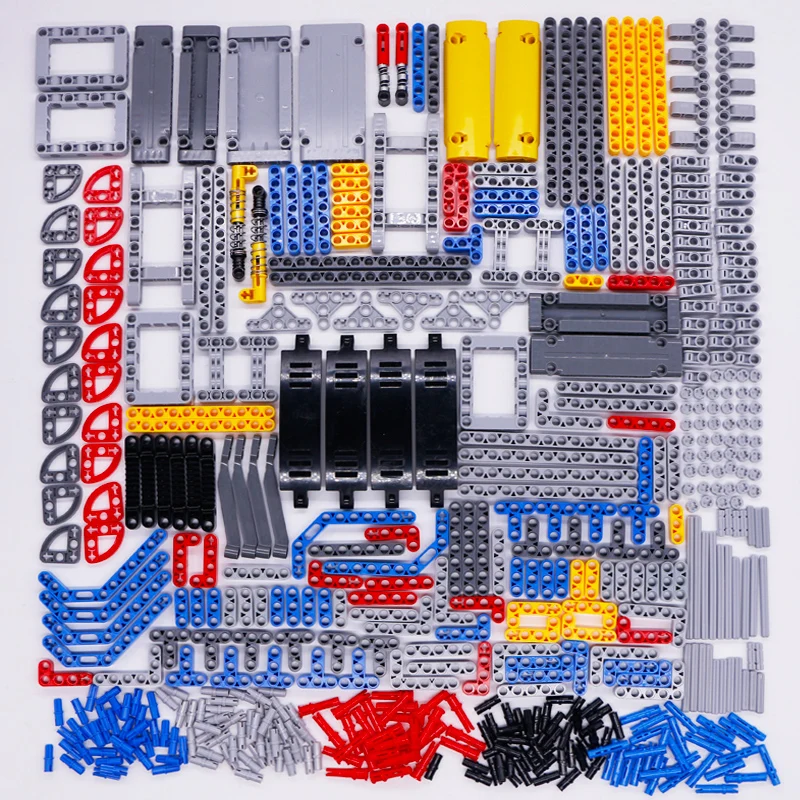 

Bricks Technic Parts Bulk Pin Shock Absorber Liftarm Beam Axle Connector Panel Car Motor Toys Legoed Technic kit Building Blocks