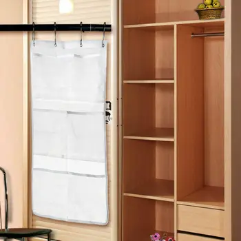 

Local Stock Door Bathroom Storage Organizer Hanging Shower Caddy Basket Hanger with 4 Rings