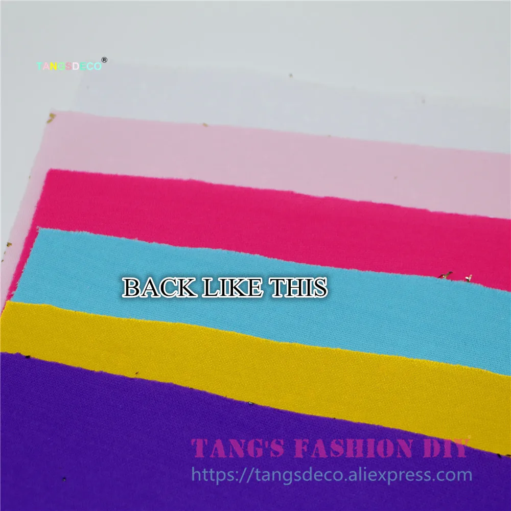 6pcs--20x22cm DIY Hair Bow Material Candy Color Chunky Glitter PU Synthetic Faux Leather