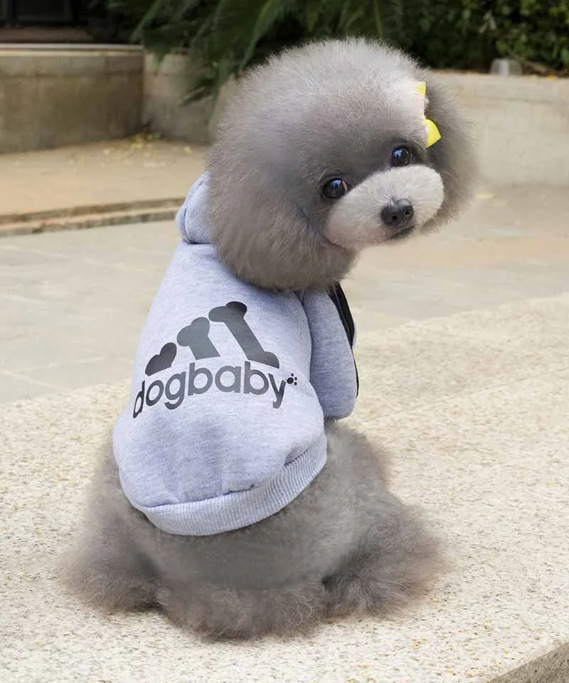 XS S M L XL XXL Pet Dog Clothes Sport Dog Hoodie Chihuahua Sweater Coat for Small Dogs Cats Pet Supplies Puppy Costume Black Red Yellow Gray 9