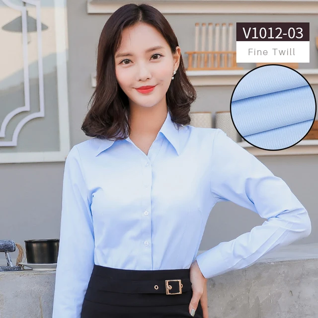 Women Blouse Long Sleeve Shirts Striped/Solid Color Ladies Office Shirts White Slim-fit Female Formal Social Blouses Tops Blusas off the shoulder shirts & tops Blouses & Shirts