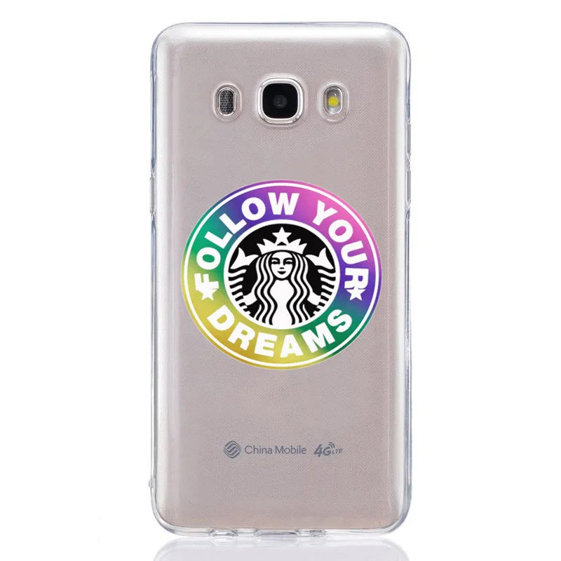 For Samsung Galaxy A3 A5 2016 2017 A300 A320F A510 A520F TPU Colorful Soft Starbucks pattern Design Cover Case Fundas F302