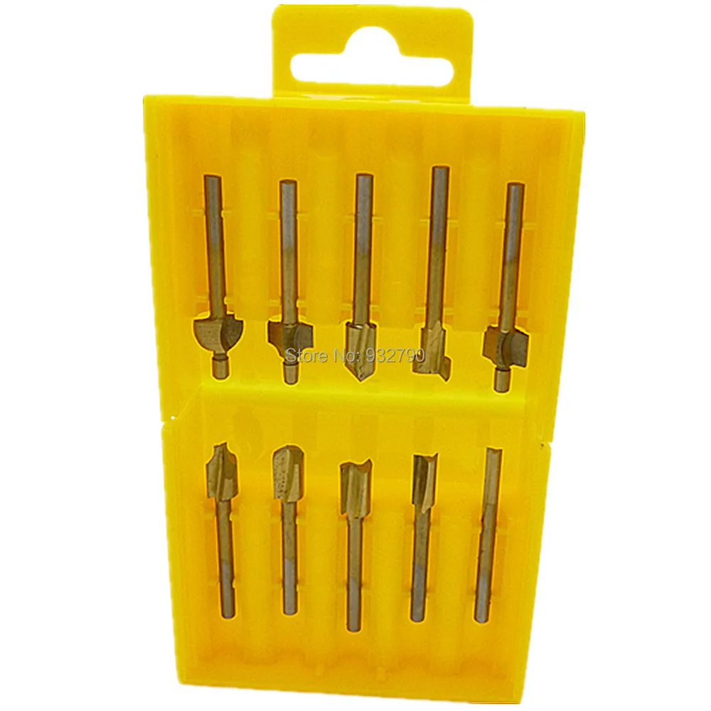 18 Mini Shank HSS Carpentry Router Bits Fit Dremel Rotary Tools Woodworking Router Bits Milling Cutter
