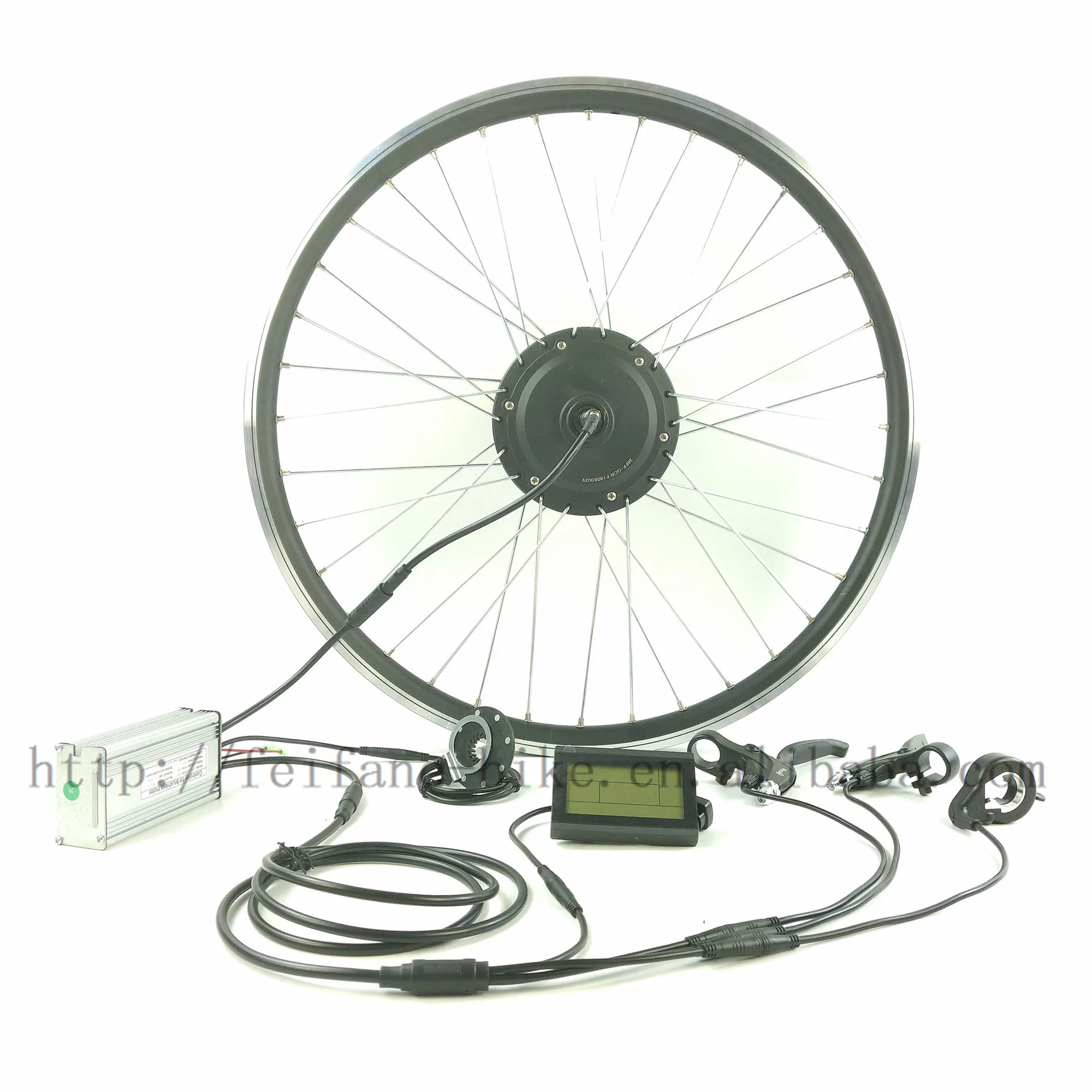

SOMEDAY Electric Bicycle conversion kit with LCD3 display 36V500W E-BIKE Front Wheel Brushless Gear Motor Whole Waterproof Cable