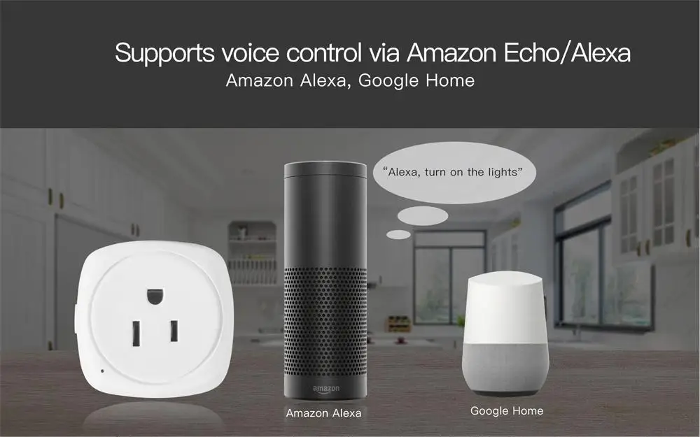 Умный дом wifi переключатель умная розетка для Apple Homekit US Alexa Echo Google Home ЕС США адаптер Сири, голосовой пульт дистанционного управления Vstarcam