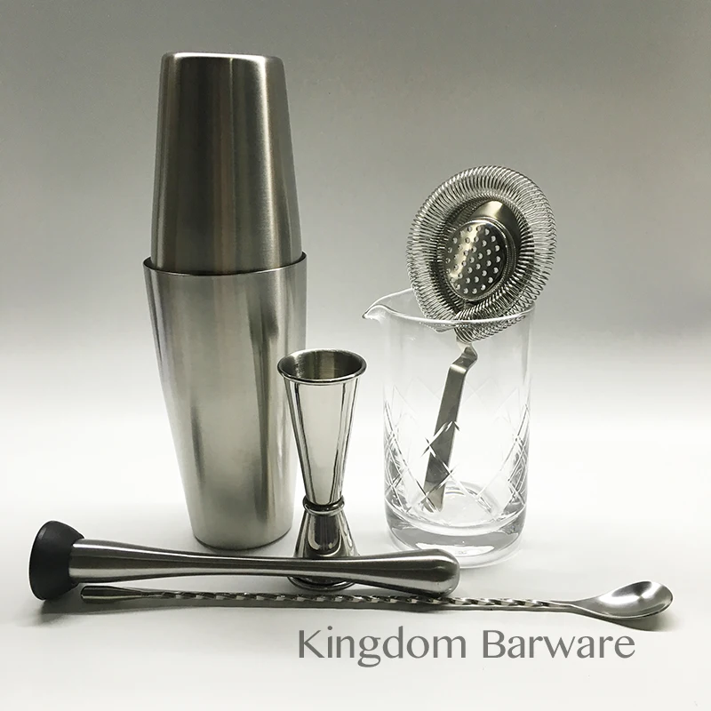 

6-Piece Cocktail Shaker Set Bartender Kit Cool Cocktails Mixologist Set