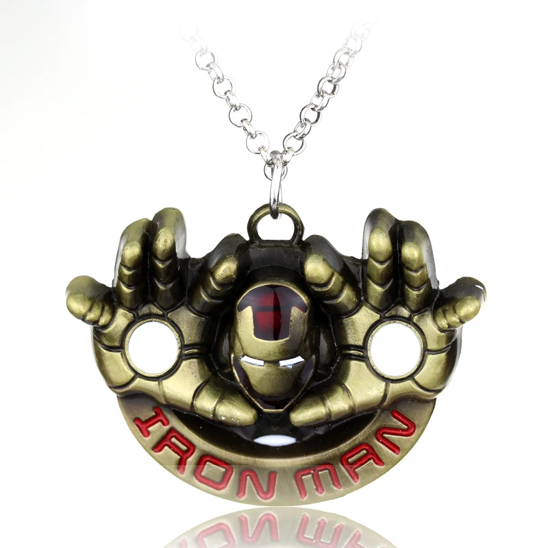 Movie Iron Man necklace superhero iron man Downey Unique men necklace